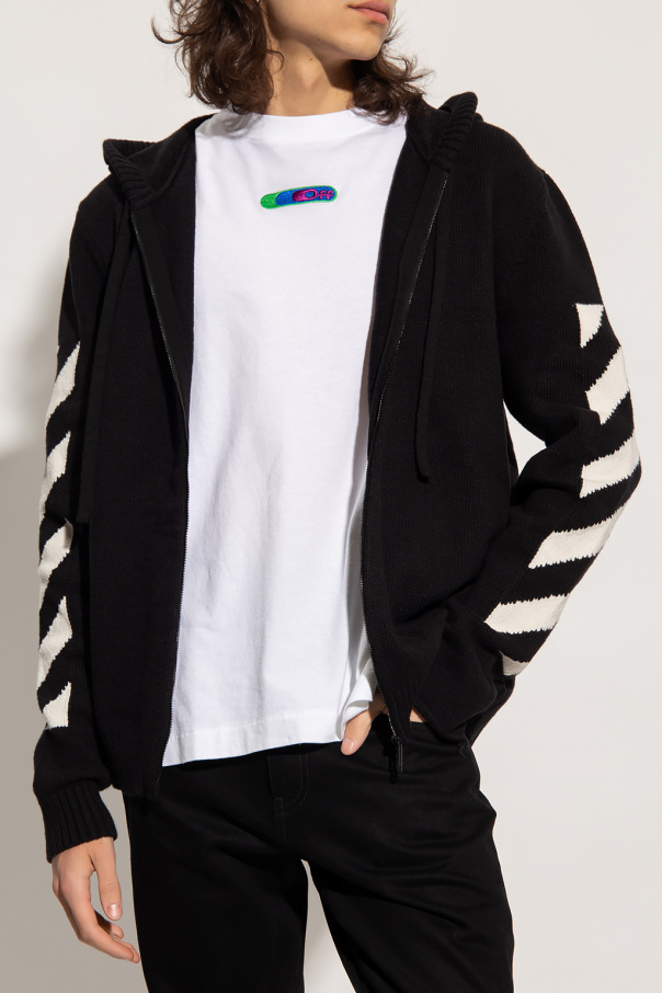 Off white clearance hoodie classic stripes